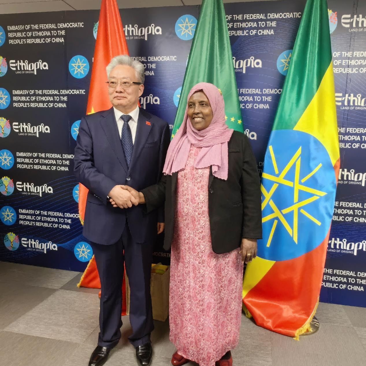 中非经济贸易工作委员会拜会埃塞俄比亚驻华大使馆- 委员会动态- 中非 